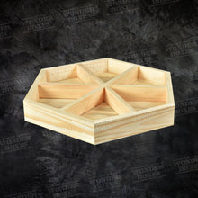 Load image into Gallery viewer, Wooden Partitioned Hexagon Tray