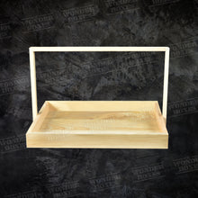 Load image into Gallery viewer, Rectangular Wooden Basket Handle Tray