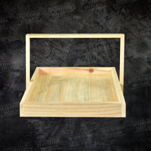 Load image into Gallery viewer, Square Wooden Basket Handle Trays (Various Sizes)