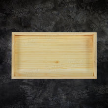 Load image into Gallery viewer, Wooden Rectangular flat tray / platter 18.5x9x1.5 inches