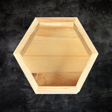 Load image into Gallery viewer, Wooden Hexagon tray 2 inch