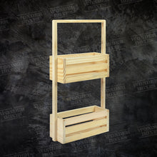 Load image into Gallery viewer, Double Decker Bottle Basket with handle 10x4x4 inches