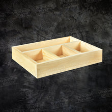 Load image into Gallery viewer, Wooden Partitioned rectangular tray 14x11x2.5 inches
