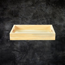 Load image into Gallery viewer, Wooden Rectangular Brunch Tray with cut handles
