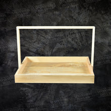 Load image into Gallery viewer, Rectangular Wooden Basket Handle Tray
