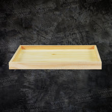 Load image into Gallery viewer, Wooden Rectangular flat tray / platter 18.5x9x1.5 inches
