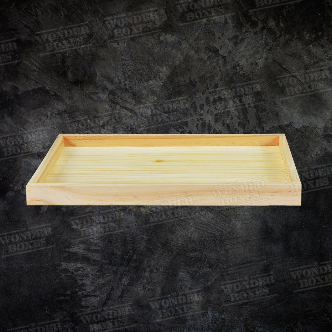 Wooden Rectangular flat tray / platter 18.5x9x1.5 inches