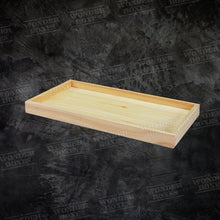 Load image into Gallery viewer, Wooden Rectangular flat tray / platter 18.5x9x1.5 inches
