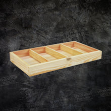 Load image into Gallery viewer, Wooden Rectangular Partitioned tray - 18X10x2 Inches
