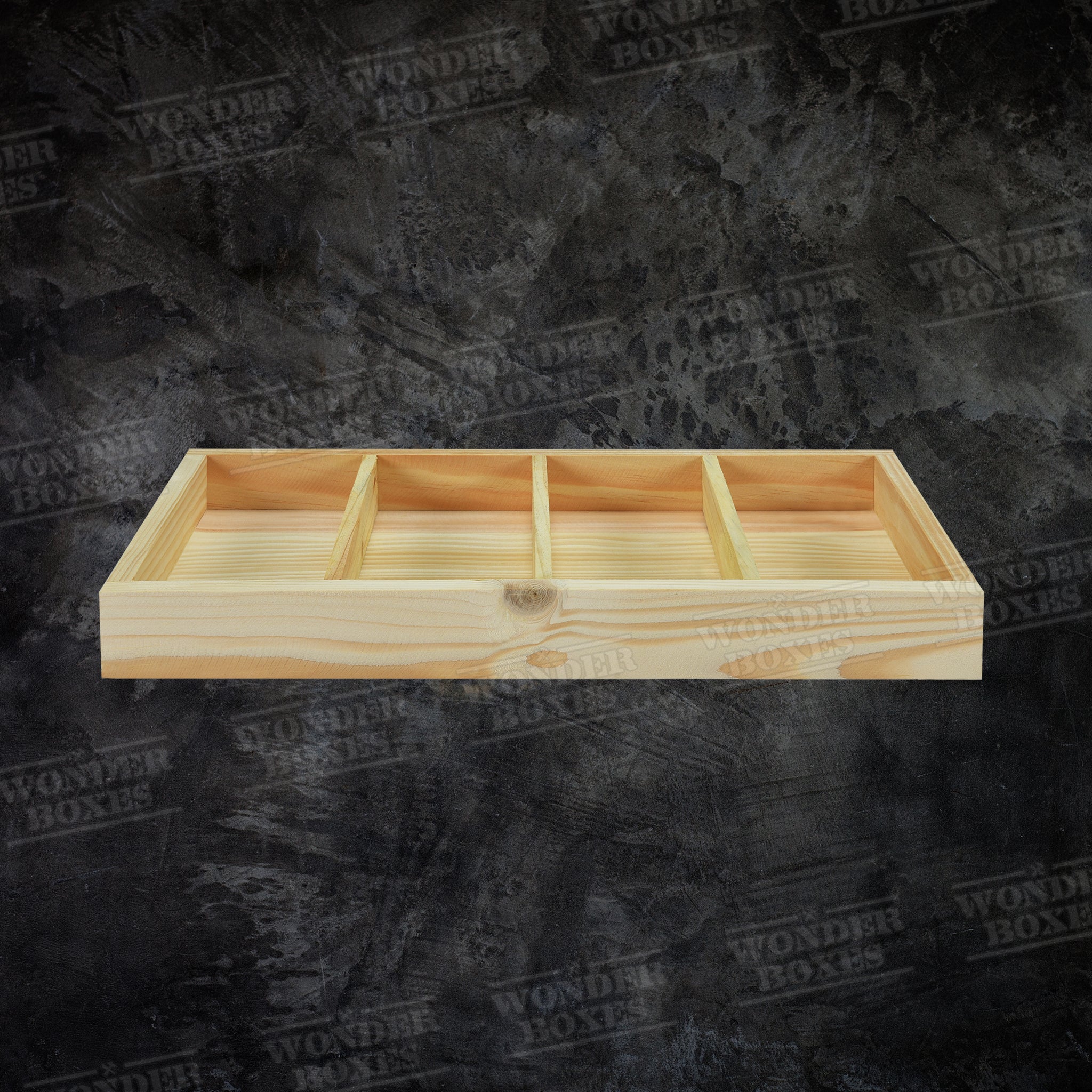Wooden Rectangular Partitioned tray - 18X10x2 Inches – Wonderboxes