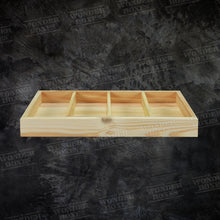 Load image into Gallery viewer, Wooden Rectangular Partitioned tray - 18X10x2 Inches
