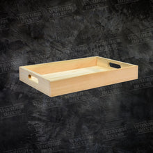 Load image into Gallery viewer, Wooden Rectangular Brunch Tray with cut handles
