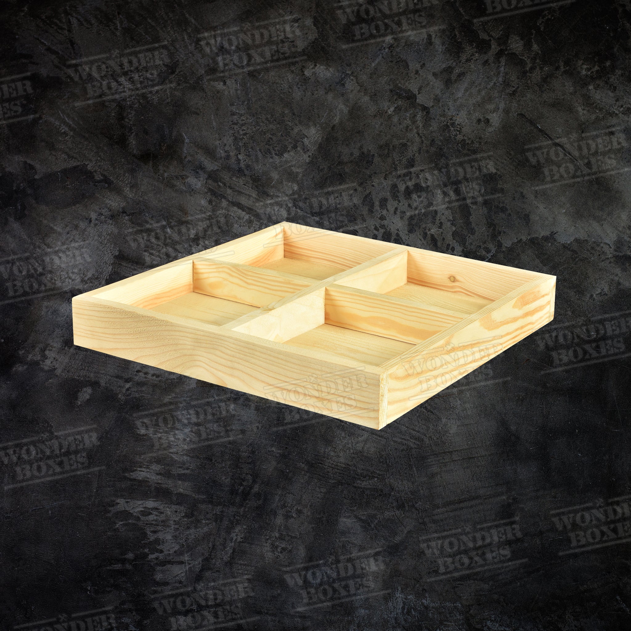 Square Partitioned Tray + Partition (Various Sizes) – Wonderboxes
