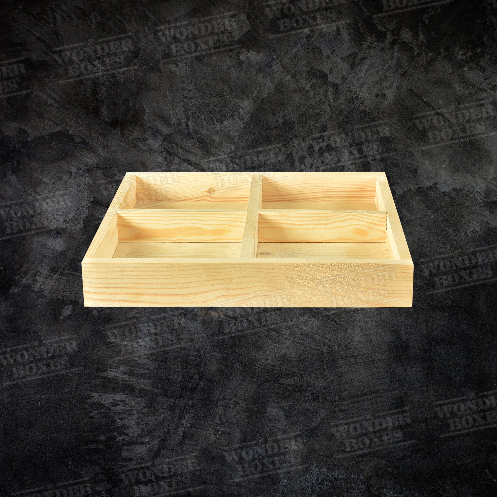 Square Partitioned Tray + Partition (Various Sizes) – Wonderboxes