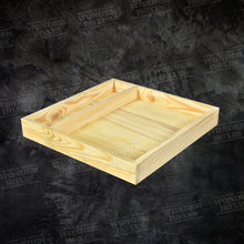 Load image into Gallery viewer, Wooden Partitioned tray - Single Partition 14x14x2 inches
