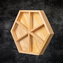 Load image into Gallery viewer, Wooden Partitioned Hexagon Tray
