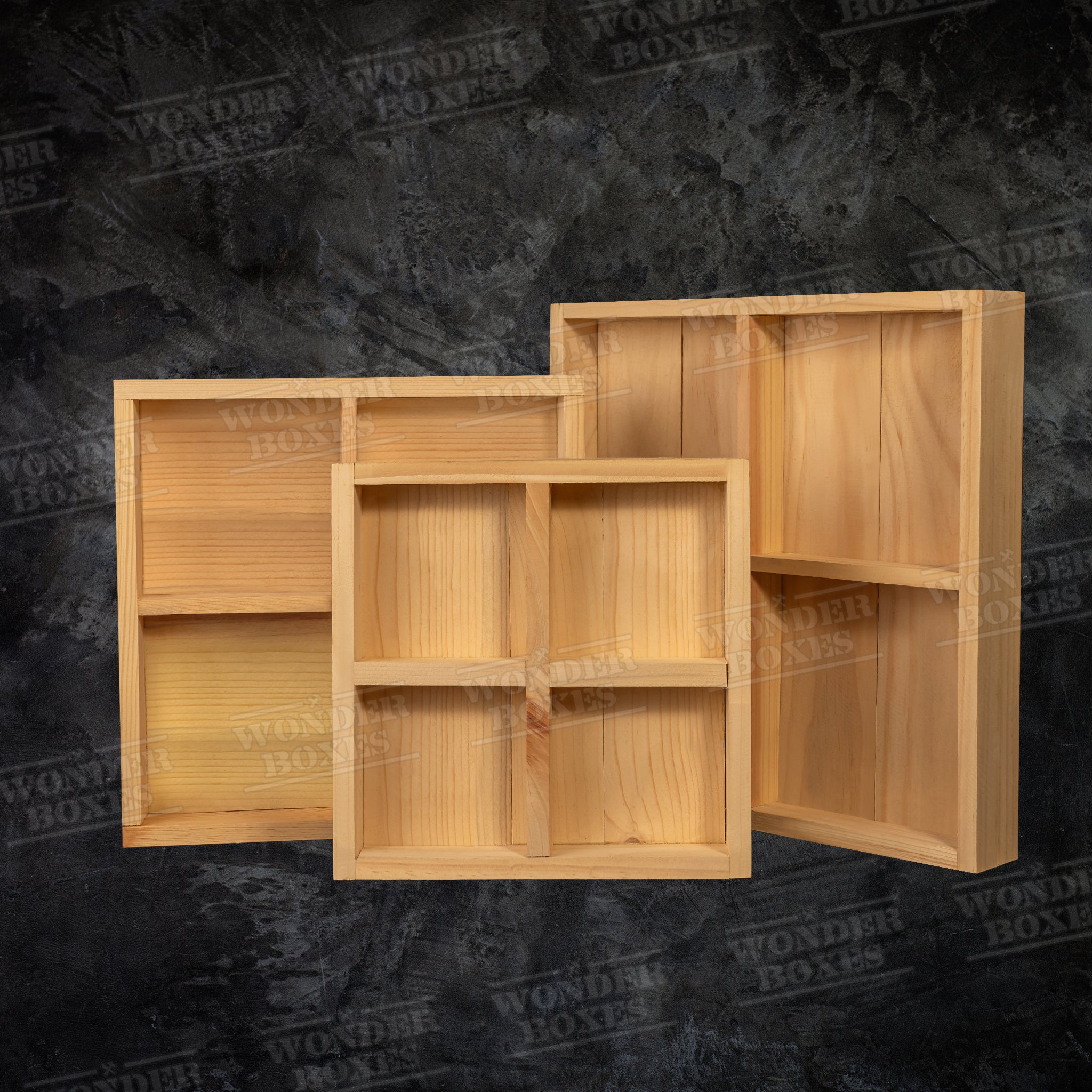 Square Partitioned Tray + Partition (Various Sizes) – Wonderboxes